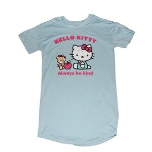 Hello Kitty Light Blue Nightgown with Pink Graphic